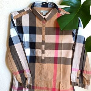Burberry Britt cotton 3/4 sleeve shirt